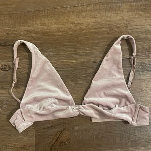 Sparkly light pink bralette